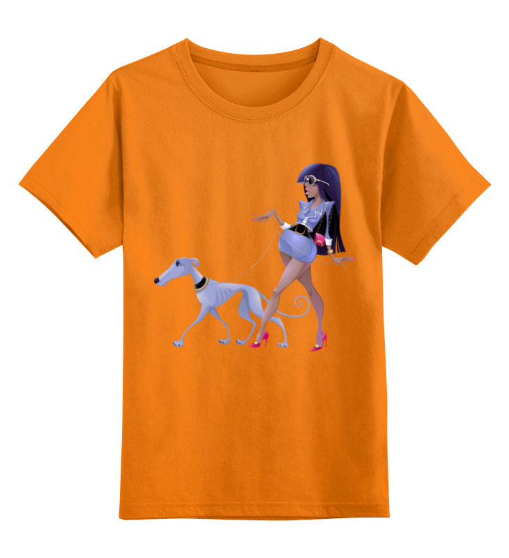 Printio Детская футболка классическая унисекс Леди с собакой