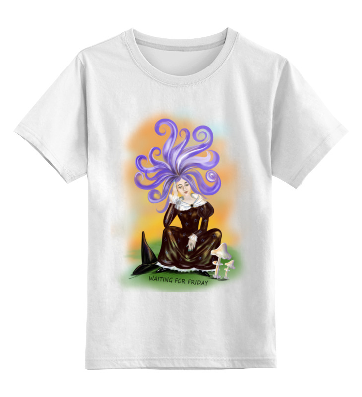 Printio Детская футболка классическая унисекс Задумчивая ведьма