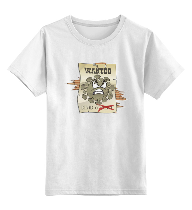 Printio Детская футболка классическая унисекс Ковид в розыске. printio футболка классическая ковид в розыске
