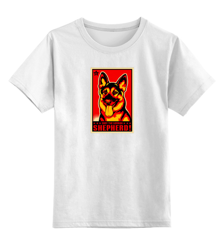 цена Printio Детская футболка классическая унисекс Собака: german shepherd
