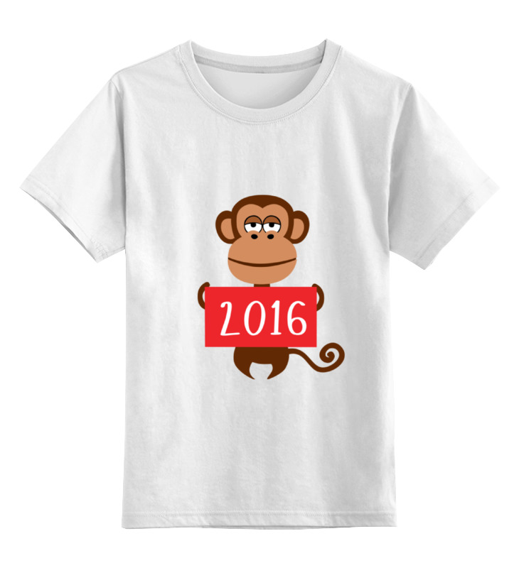 printio детская футболка классическая унисекс 2016 год год красной обезьяны Printio Детская футболка классическая унисекс Год обезьяны 2016