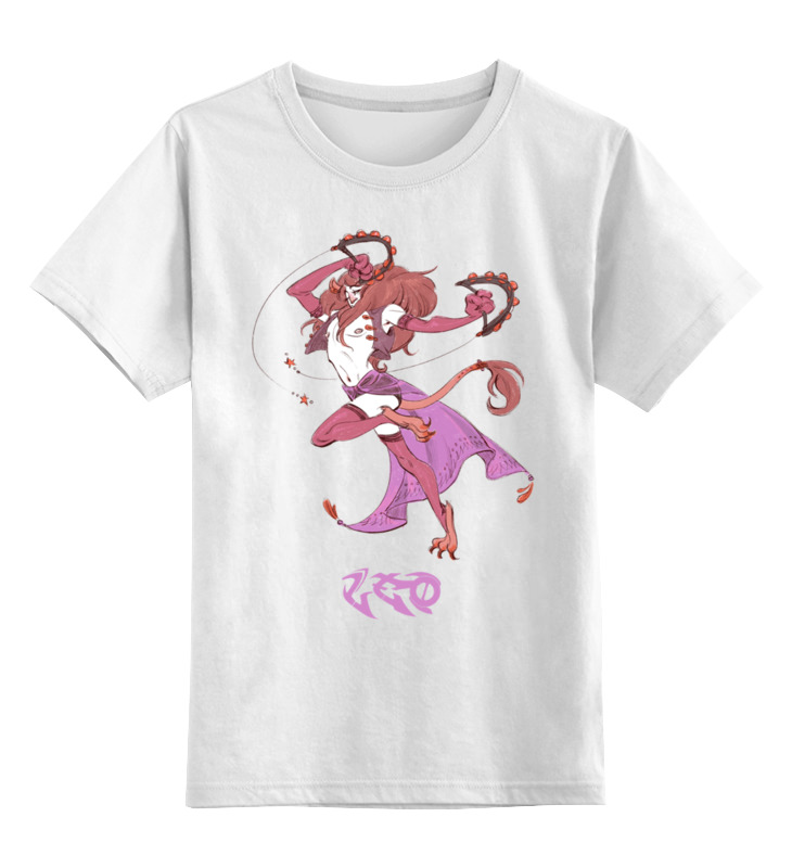 Printio Детская футболка классическая унисекс Знак зодиака лев колокольчик со знаком зодиака дева