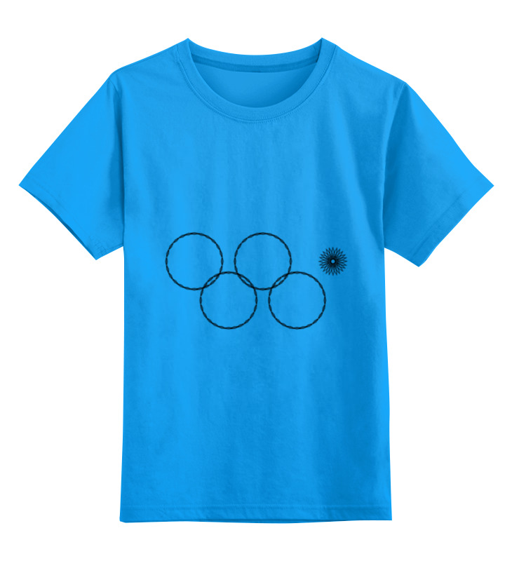 printio детская футболка классическая унисекс олимпийские кольца в сочи 2014 Printio Детская футболка классическая унисекс Олимпийские кольца в сочи 2014