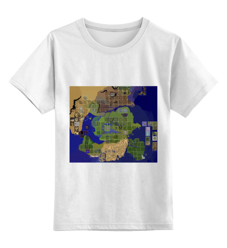 Printio Детская футболка классическая унисекс Карта мира ragnarok online
