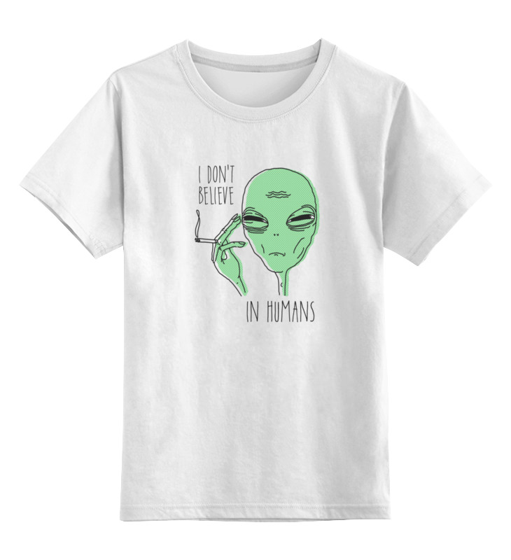 Printio Детская футболка классическая унисекс Инопланетянин printio футболка классическая i still believe in outer space