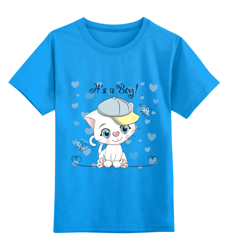 Printio Детская футболка классическая унисекс Котик одежда для кукол песочник с кепочкой микс