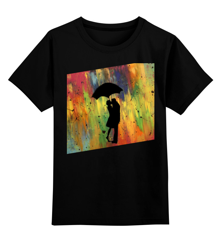 Printio Детская футболка классическая унисекс Двое под дождём printio футболка классическая двое под дождём