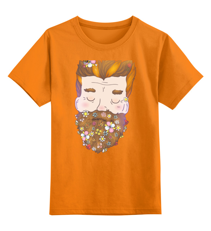 Printio Детская футболка классическая унисекс Цветочная борода