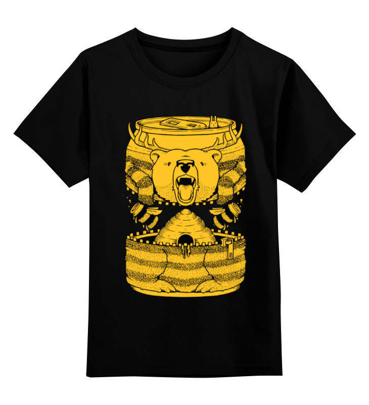 Printio Детская футболка классическая унисекс Bear beer /медведь