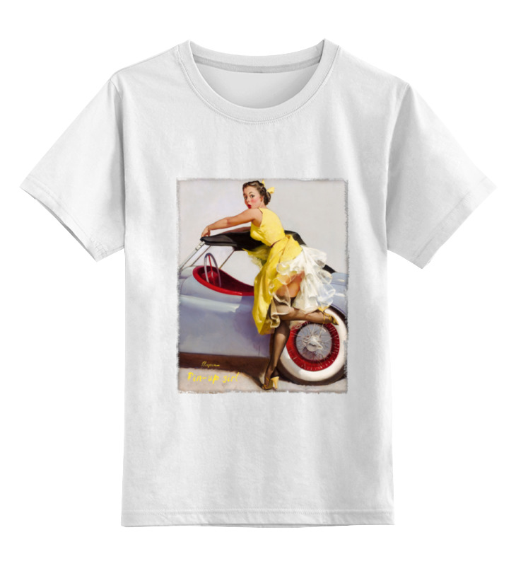 Printio Детская футболка классическая унисекс Pin-up girl детская футболка девушка в абстракции 104 белый