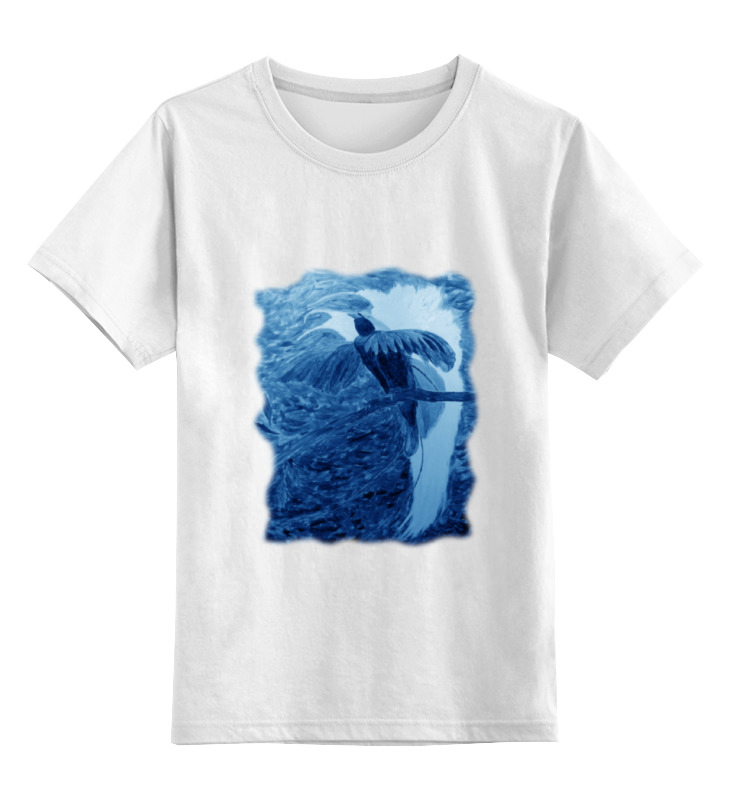 цена Printio Детская футболка классическая унисекс Синяя птица