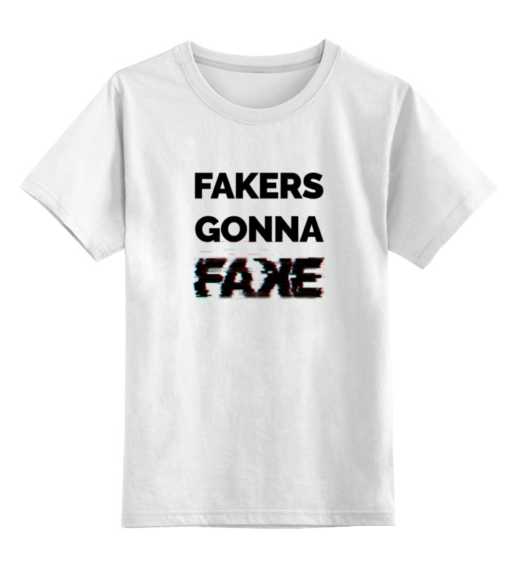 Printio Детская футболка классическая унисекс Fakers gonna fake (taylor swift - shake it off)