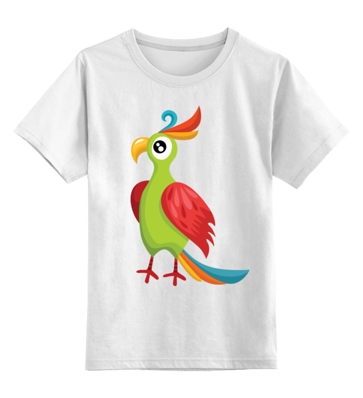 printio детская футболка классическая унисекс попугай кеша Printio Детская футболка классическая унисекс Попугай