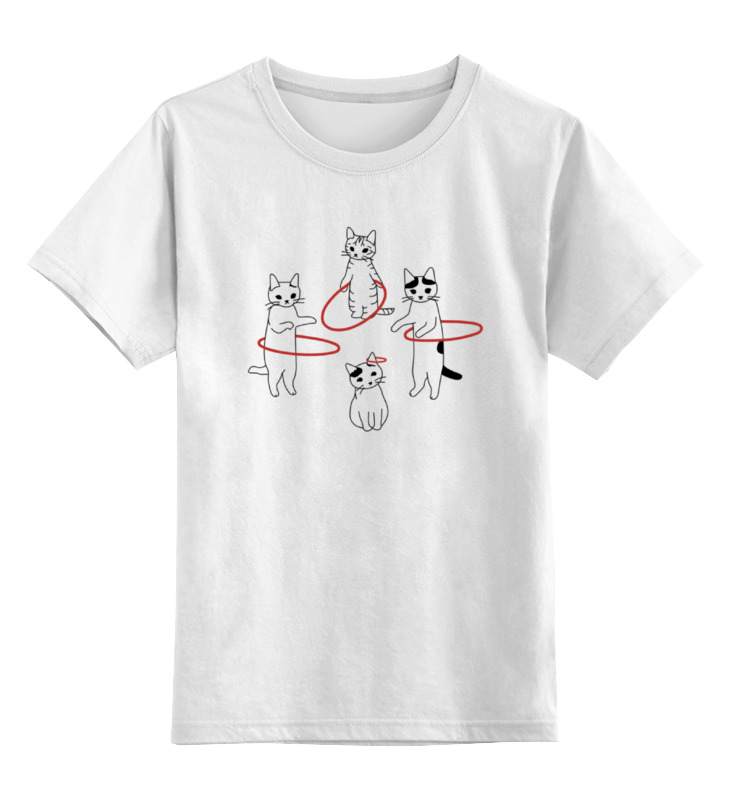 Printio Детская футболка классическая унисекс Cats and hoops printio лонгслив cats and hoops