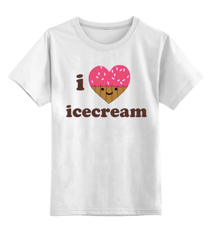 Printio Детская футболка классическая унисекс I love icecream