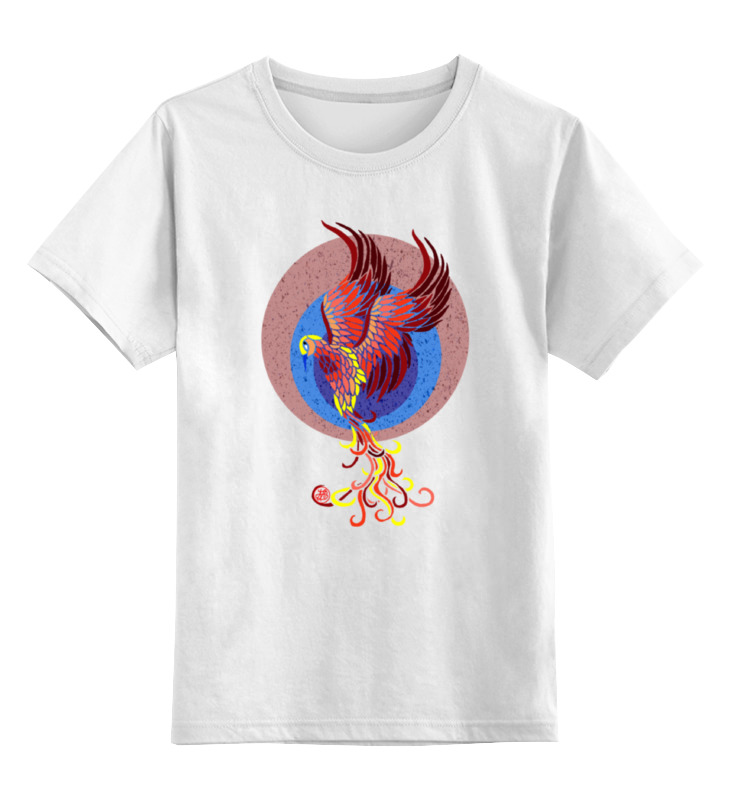 Printio Детская футболка классическая унисекс Птица феникс детская футболка мифическая птица феникс 164 красный