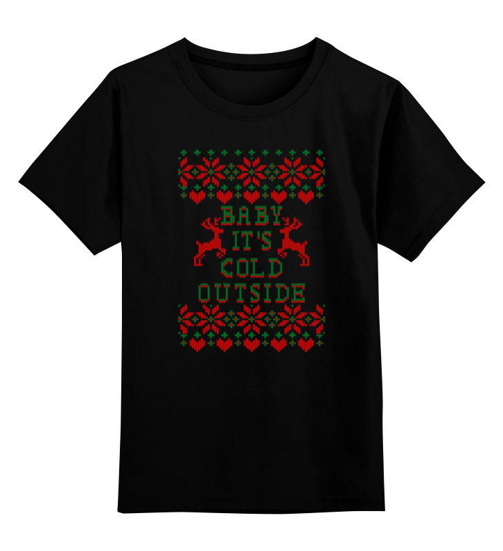 Printio Детская футболка классическая унисекс Рождественские олени