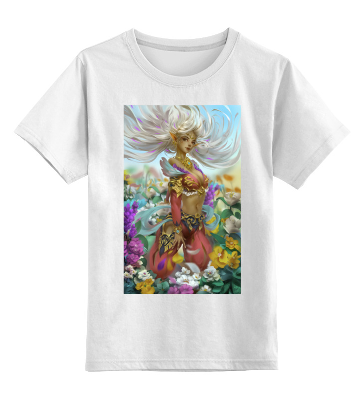 printio детская футболка классическая унисекс цветочный узор Printio Детская футболка классическая унисекс Цветочный демон