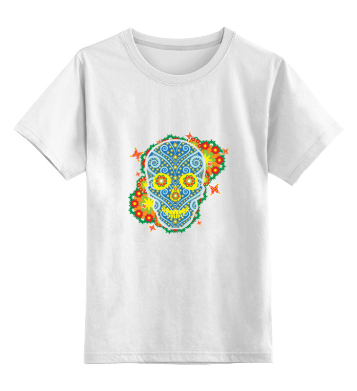 Printio Детская футболка классическая унисекс Floral skull