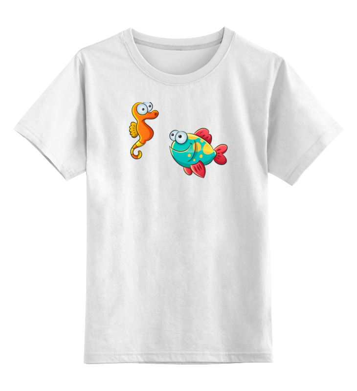 Printio Детская футболка классическая унисекс Смешные морские рыбки