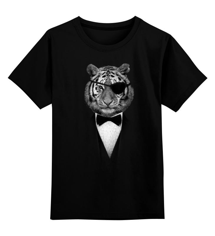 Printio Детская футболка классическая унисекс Одноглазый тигр