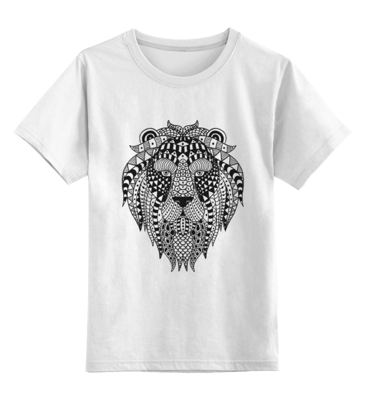 Printio Детская футболка классическая унисекс Львиная голова львиная голова 1497920 4xs белый