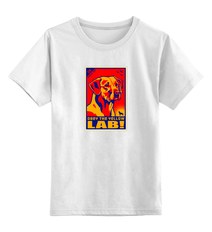 Printio Детская футболка классическая унисекс Собака: yellow lab