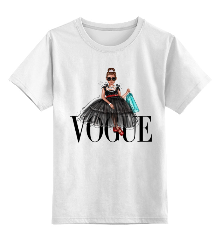 Printio Детская футболка классическая унисекс Vogue style 🖤 printio детская футболка классическая унисекс super mama 💕
