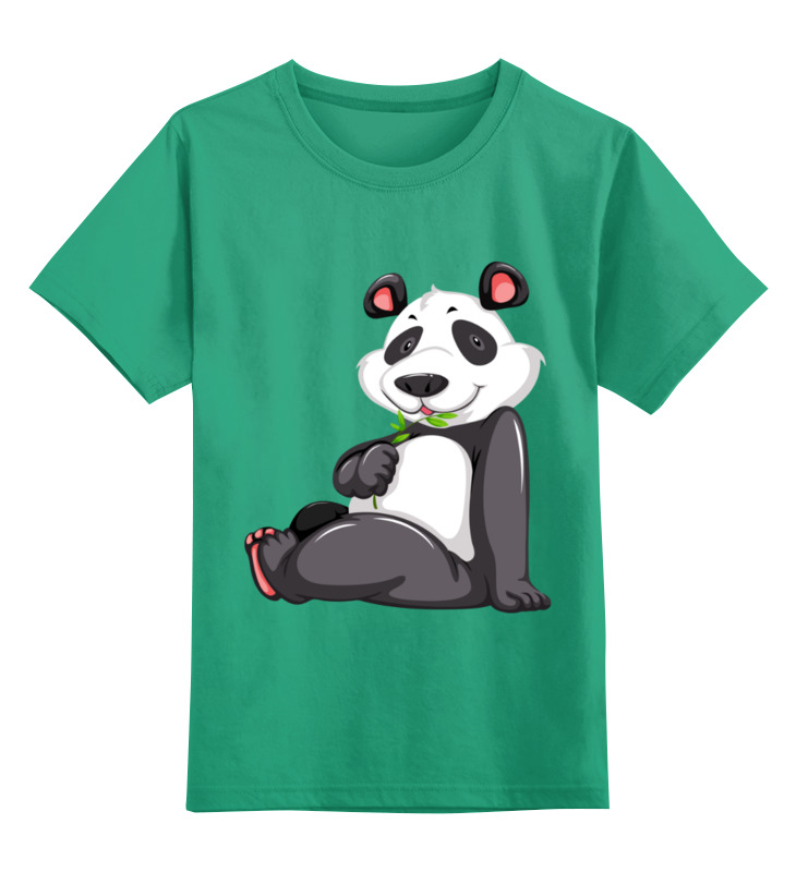 printio детская футболка классическая унисекс панда в венке Printio Детская футболка классическая унисекс Панда