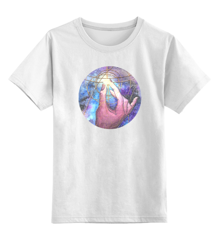 Printio Детская футболка классическая унисекс Щепотка мироздания от milanna printio свитшот мужской с полной запечаткой рука и космос от milanna