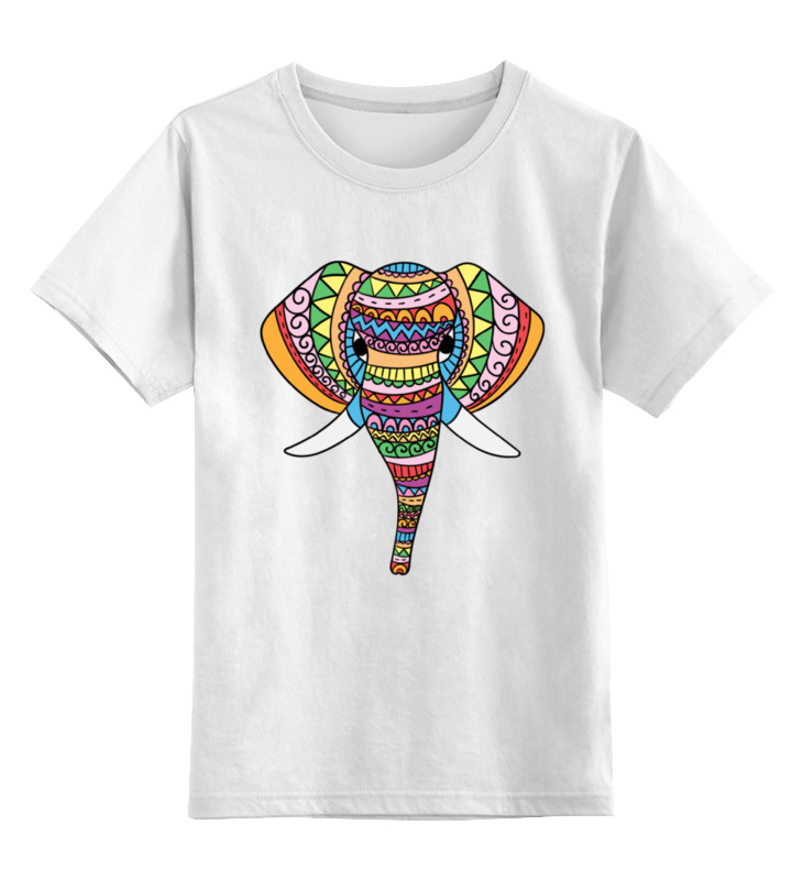 Printio Детская футболка классическая унисекс Индийский слон printio шапка классическая унисекс индийский слон