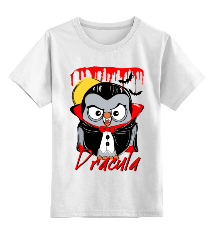 Printio Детская футболка классическая унисекс Сова дракула суперсова goofi