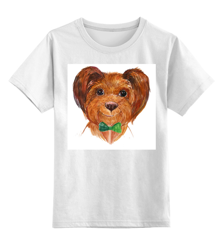 Printio Детская футболка классическая унисекс Собака футболка собака щенок малыш размер 1 год белый