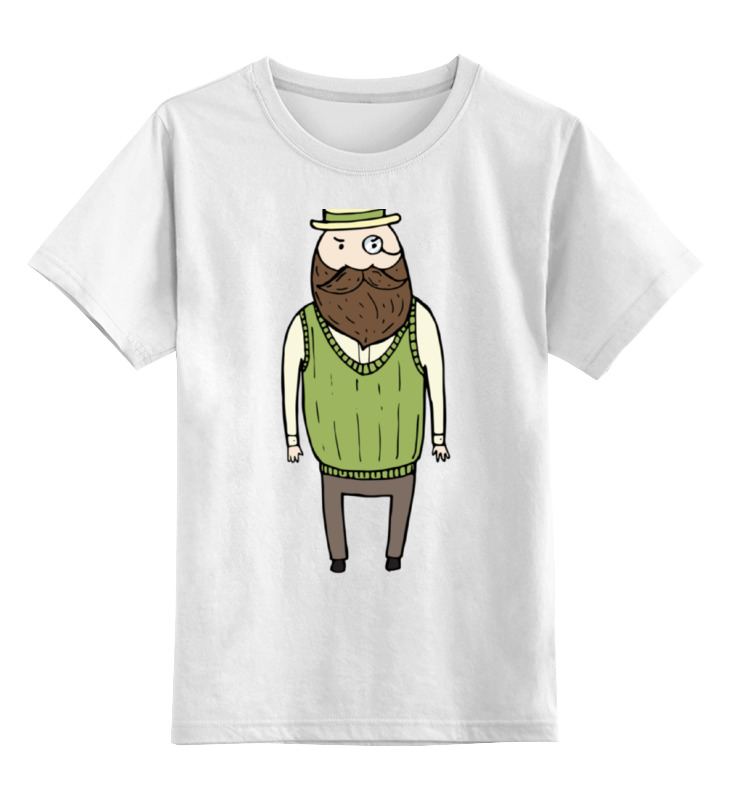 Printio Детская футболка классическая унисекс Джентльмен с моноклем printio свитшот унисекс хлопковый джентльмен с моноклем