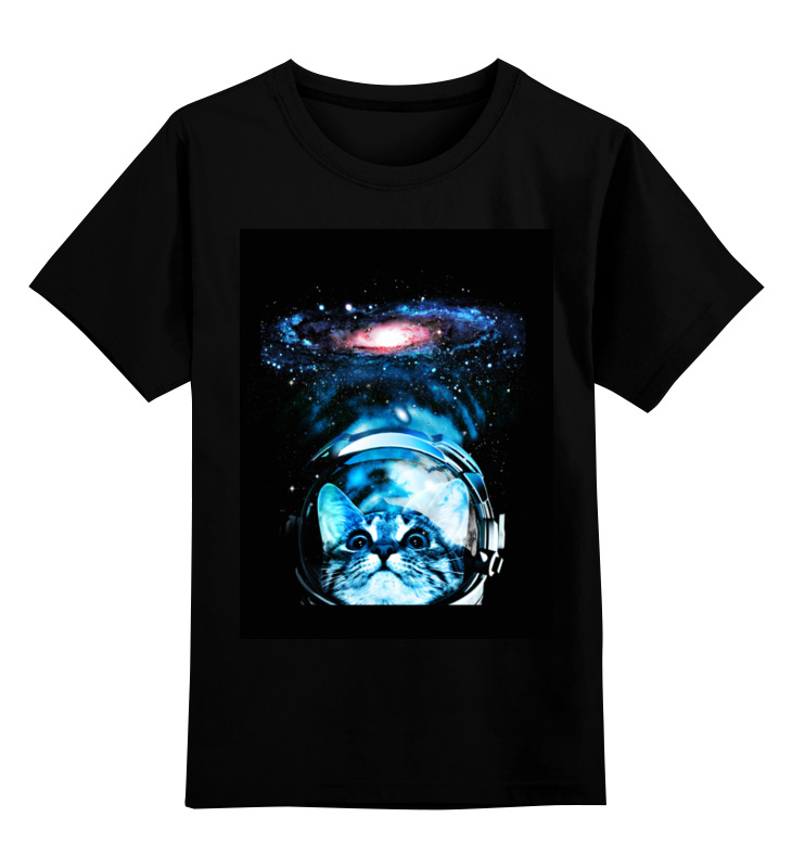 Printio Детская футболка классическая унисекс кот космонавт
