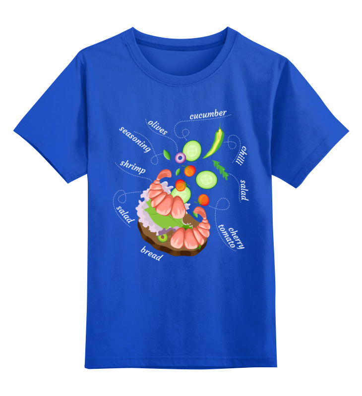 Printio Детская футболка классическая унисекс Приготовим? ;) детская футболка вкусный котик 104 синий