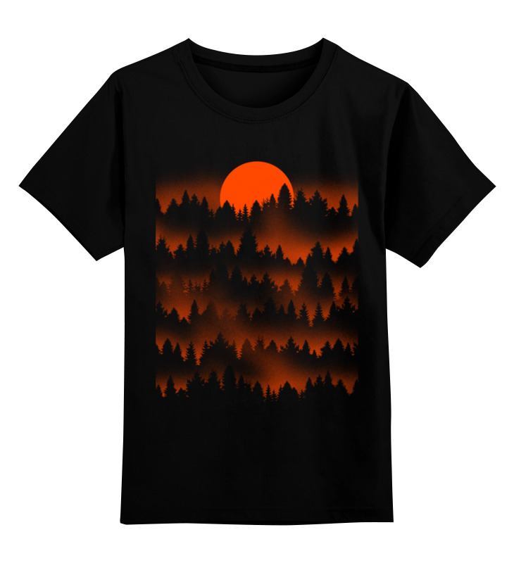 Printio Детская футболка классическая унисекс Зоря на лесом