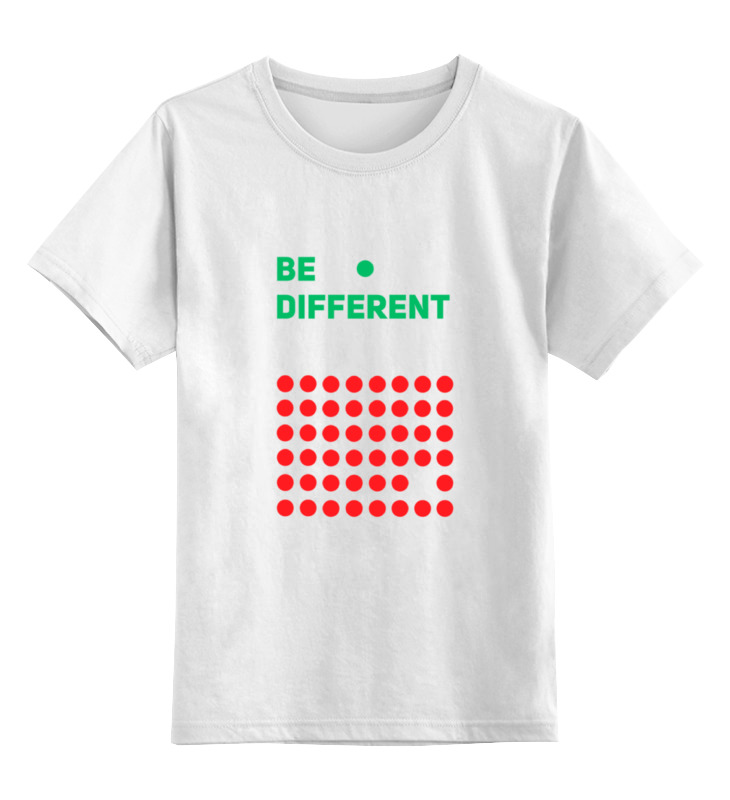 Printio Детская футболка классическая унисекс Be different printio детская футболка классическая унисекс be different