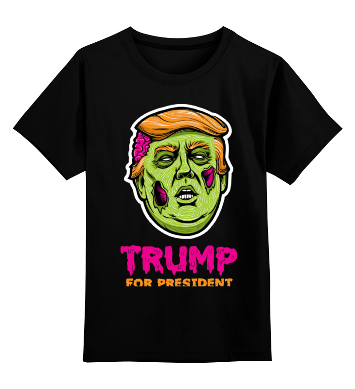 Printio Детская футболка классическая унисекс Трамп зомби printio футболка классическая трамп зомби