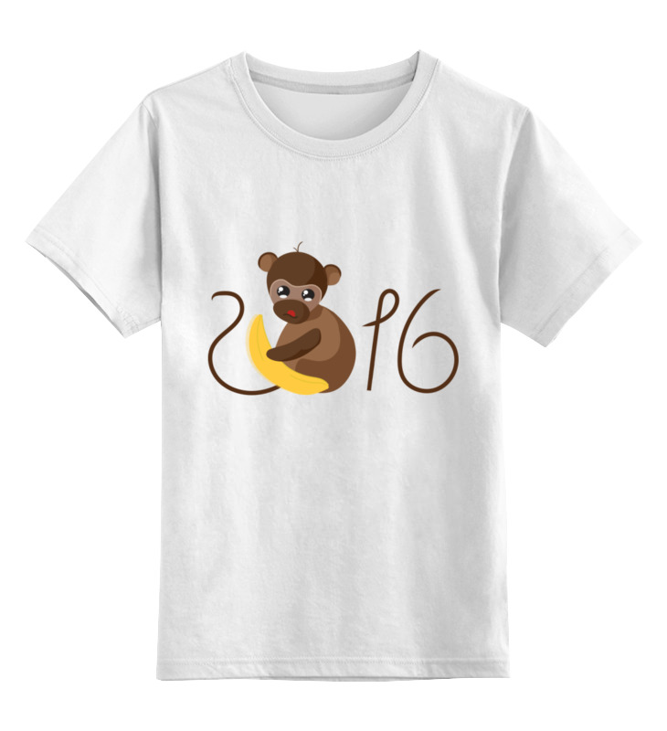 Printio Детская футболка классическая унисекс Обезьянка биззи 2016 printio майка классическая обезьянка с бананом