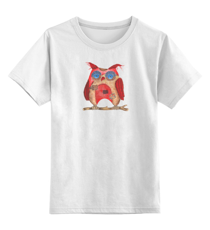 цена Printio Детская футболка классическая унисекс Текстильная сова