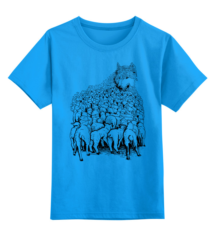 Printio Детская футболка классическая унисекс Волк в овечьей шкуре printio лонгслив волк в овечьей шкуре