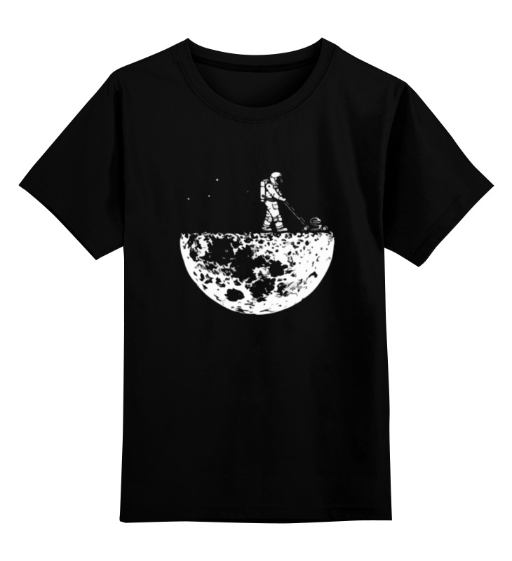 Printio Детская футболка классическая унисекс Космонавт на луне printio детская футболка классическая унисекс поросенок отдыхает на луне