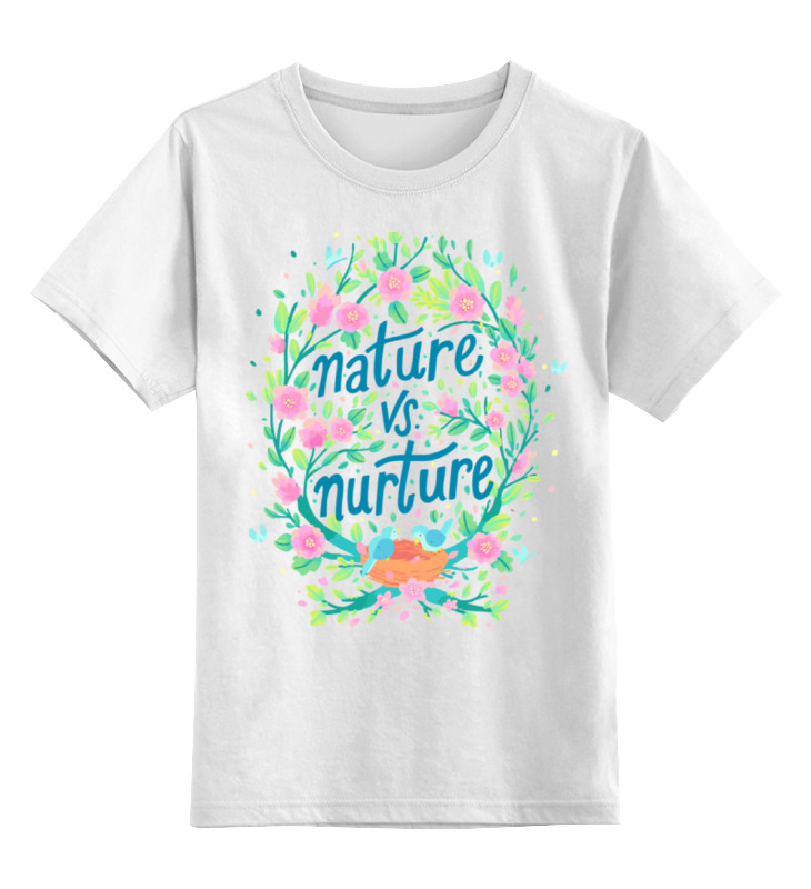 Printio Детская футболка классическая унисекс Nature vs nurture детская футболка классическая унисекс nature vs nurture 1636999 цвет белый пол муж размер 2xs