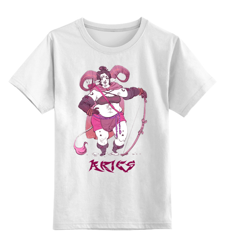Printio Детская футболка классическая унисекс Знак зодиака овен сумка круглая со знаком зодиака овен 6
