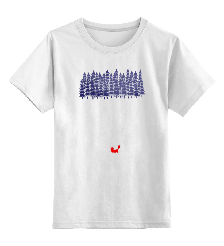 Printio Детская футболка классическая унисекс Лиса в лесу сумка лиса в лесу зеленый