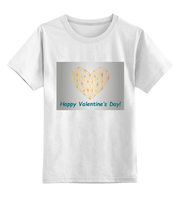 Printio Детская футболка классическая унисекс Low poly heart