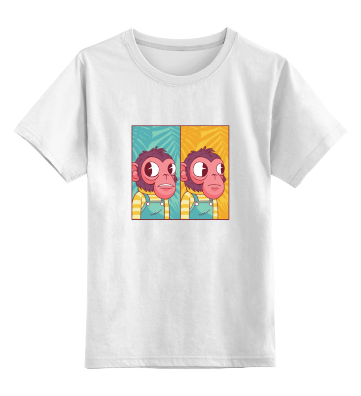 Printio Детская футболка классическая унисекс Мем с обезьяной