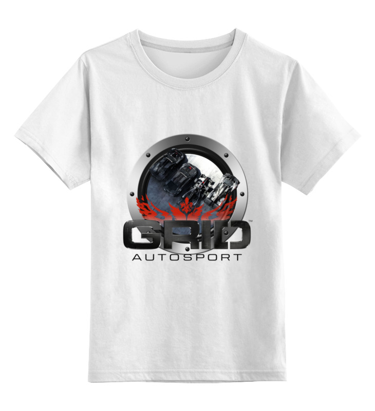 цена Printio Детская футболка классическая унисекс Grid autosport