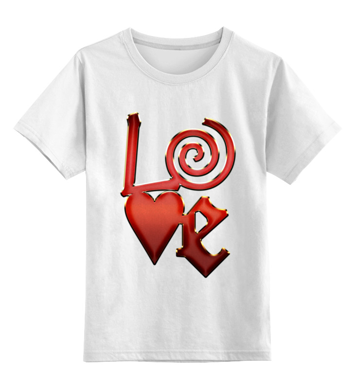 Printio Детская футболка классическая унисекс Love - любовь